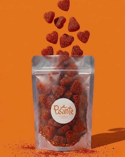 Spicy Peach Hearts (Vegan)